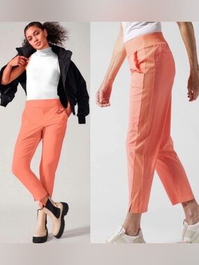 Athleta Brooklyn Ankle Pant in Coral Peach - Size 8